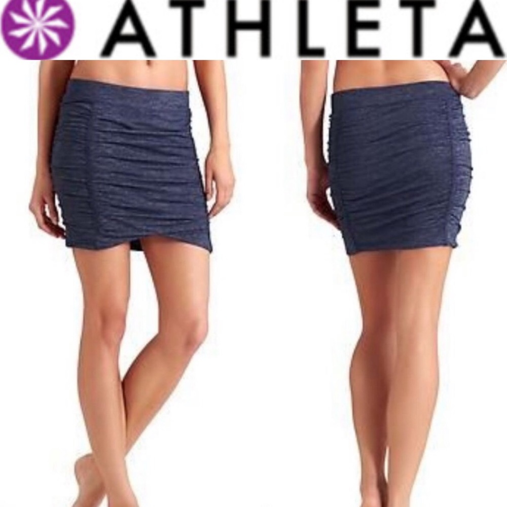 Athleta twisted mini space dye skirt size Small